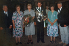 1968 Königspaar Paul Averbeck + Marianne Westermann;  Hofstaat: Christa + Iwo Rittscher, Anna + Werner Grave