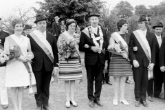 1973 Königspaar August Wesselmeier + Agnes Heilemann;  Hofstaat: Marlies + Walter Lampe, Brunhilde + Robert Ungruhe