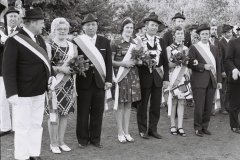 1974 Königspaar Bernhard + Hedwig Stockmann;  Hofstaat: Klara + Alfons Niermann, Elisabeth + Werner Molitor