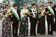 1979 Königspaar Walter + Marlies Lampe; Hofstaat: Maria + Ludger Heilemann, Agnes + August Wesselmeier