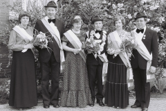 1980 Königspaar Ludger + Maria Heilemann; Hofstaat: Agnes + August Wesselmeier, Marlies + Walter Lampe