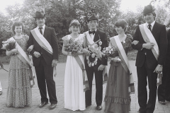 1984 Königspaar Hermann Heilemann + Bernadette Beulting; Hofstaat: Anni Lehmann + Josef Engbert, Rita Dütsch + Norbert Ansmann