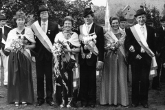 1987 Königspaar Josef + Paula Kortemeyer; Hofstaat: Ursula + Alfons Kortemeyer, Christel + Ludger Kortemeyer