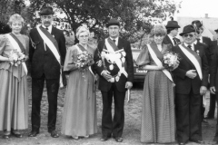 1988 Königspaar Franz + Margret Stockmann; Hofstaat: Marianne + Eugen Averbeck, Agnes + Heinz Kohl