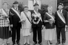 1998 Königspaar Gregor + Josefa Heilemann; Hofstaat: Maria + Paul Averbeck, Gisela + Reinhold Riethues