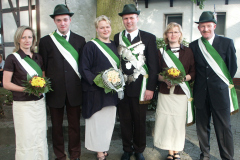 2003 Königspaar Herbert + Christina Lehmann;  Hofstaat: Christiane + Norbert Radig, Marianne + Helmut Heilemann