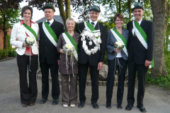 2008 Königspaar Stefan + Monika Averbeck; Hofstaat: Monika + Andreas Menke,  Martina + Werner Eilixmann