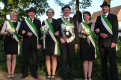 2012 Königspaar Ludger + Margret Leiermann; Hofstaat: Marianne + Helmut Heilemann, Maria + Walter Abelmann