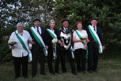 2018  Königspaar Norbert + Gisela Schröer; Hofstaat: Annemarie + Bernhard Ruwe, Karola und Hermann Ruwe